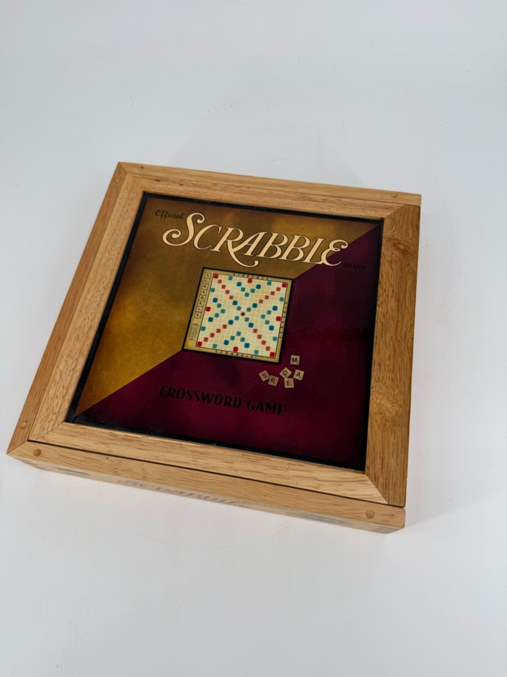 Vintage Parker Brothers Nostalgia Series - SCRABBLE Board Game in Wooden Box